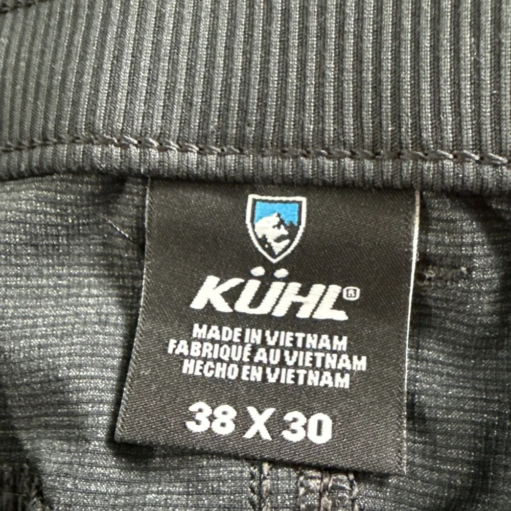 Kuhl Deceptr Pants 38x30 (38x28) Dark Gray Outdoor Performance Stretch Hiking